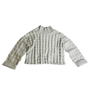 Free People We The Free Sweater Soul Searcher Mock Neck Medium